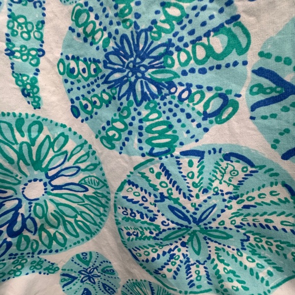 Lilly Pulitzer size 5 T blue sea urchin print dress 100% cotton - Picture 4 of 7